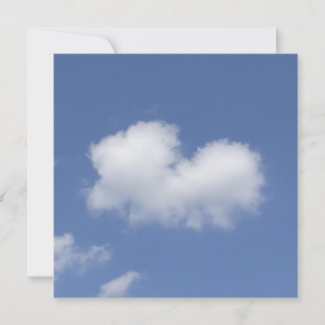 Cloud Heart Flat Card (Vorderseite)
