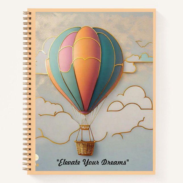 "Cloud Hopping" Notizbuch (Vorderseite)