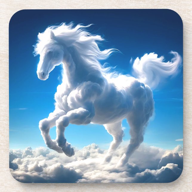 Cloud Horse Getränkeuntersetzer (Vorderseite)