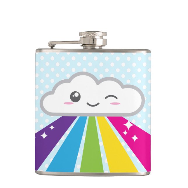 Cloud Kawaii et flacon arc-en-ciel (Devant)