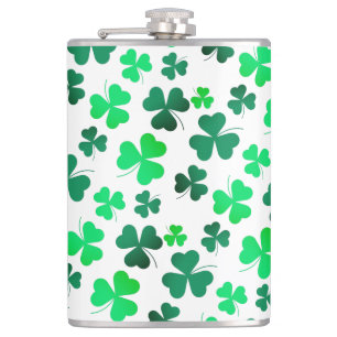 Cloud Kleeblatt Irish Green Spring St Patricks Day Flachmann