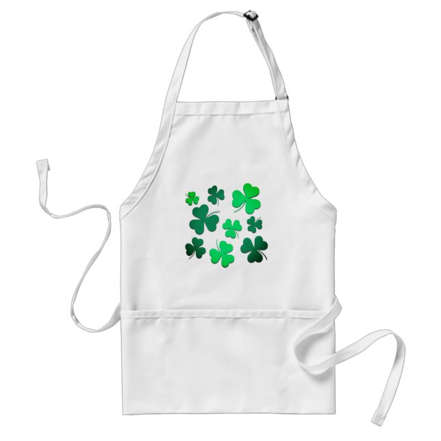 Cloud Kleeblatt Irish Green Spring St Patricks Day Schürze (Vorne)