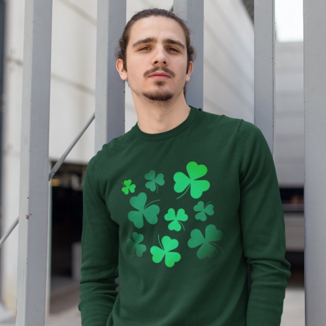 Cloud Kleeblatt Irish Green Spring St Patricks Day Sweatshirt (Von Creator hochgeladen)