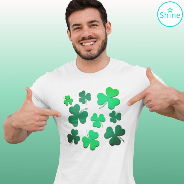 Cloud Kleeblatt Irish Green Spring St Patricks Day T-Shirt (Von Creator hochgeladen)