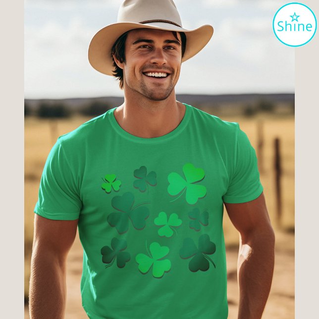Cloud Kleeblatt Irish Green Spring St Patricks Day T-Shirt (Von Creator hochgeladen)