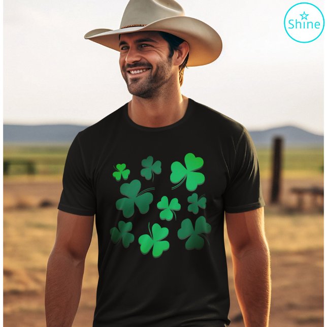 Cloud Kleeblatt Irish Green Spring St Patricks Day T-Shirt (Von Creator hochgeladen)