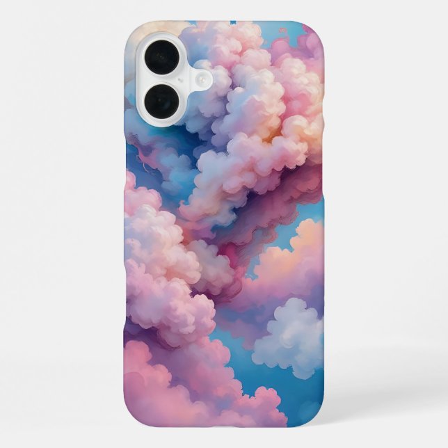 Cloud-Kunst iPhone 16 Plus Hülle (Rückseite)