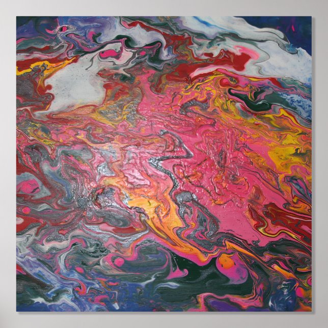Cloud Lava Swirl Paint Foliendrucke (Vorderseite)