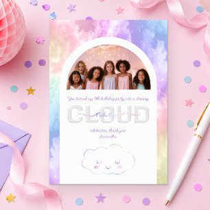 Cloud Neuf 9e Carte de remerciements d'anniversair