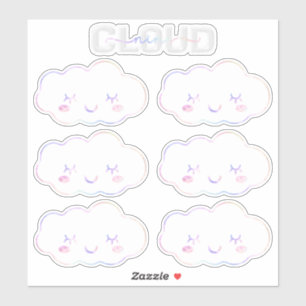 Cloud Neuf Sticker 9e anniversaire - Kawaii Pastel