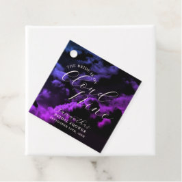 Cloud neun Black Celestial Galaxy Brautparty Geschenkanhänger