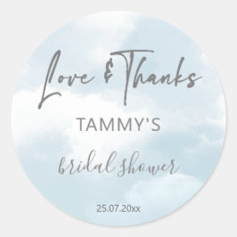 Cloud-neun-Brautparty-Günstige-Geschenk Runder Aufkleber