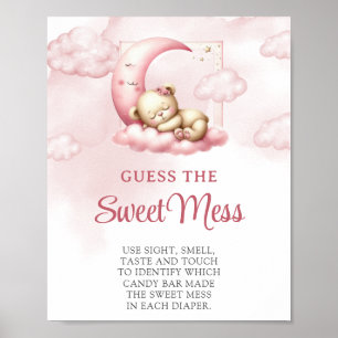 Cloud neun Teddy Bär Guess The Sweet Mess Spiel Poster