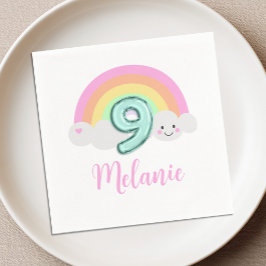 Cloud Nine 9. Geburtstag Serviette