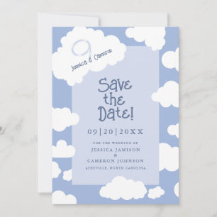 Cloud Nine 9 Niedlich Fun Whimsical Einzigartige H Save The Date