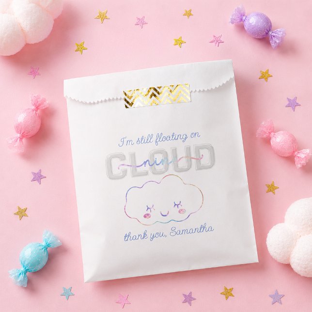 Cloud Nine 9th Birthday Gevor Bag - Pastel Sky Tha Geschenktütchen (Pastel party favor bag)