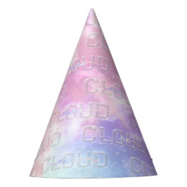 Cloud Nine 9th Birthday Party Hat - Aquarell Pas Partyhütchen