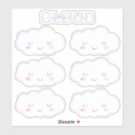 Cloud Nine 9th Birthday Sticker - Kawaii Pastel Sk
