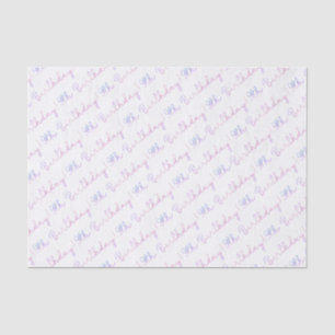 Cloud Nine 9th Birthday Tissue - Farbenfrohe Pa Seidenpapier