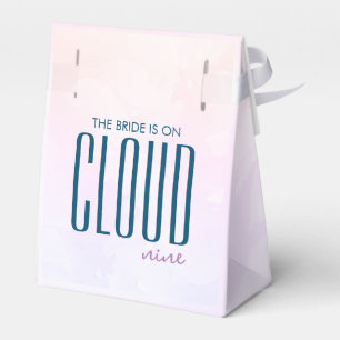 Cloud Nine Artsy Bold Pastellfarbene Hochzeitsfeie Geschenkschachtel