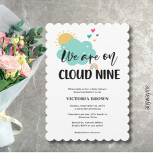 Cloud Nine Baby Shower Einladung