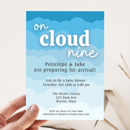 Cloud Nine Baby Shower Einladung