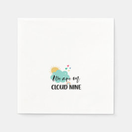 Cloud Nine Baby Shower Serviette