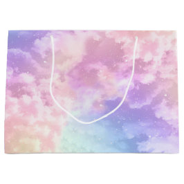 Cloud Nine Birthday Geschenktasche - Große Pastel Große Geschenktüte