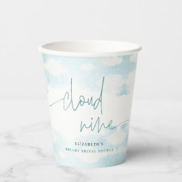 Cloud Nine Blue and White Brautparty Pappbecher