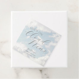 Cloud Nine Blue Cloudy Sky Modernes Brautparty Geschenkanhänger