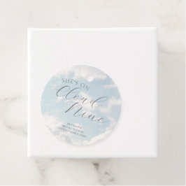 Cloud Nine Blue Cloudy Sky Modernes Brautparty Geschenkanhänger