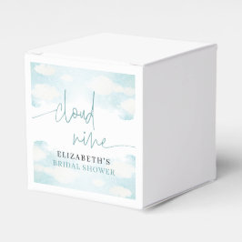 Cloud Nine Blue White Brautparty träumlicher Gefal Geschenkschachtel
