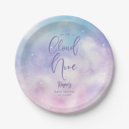 Cloud Nine Girl Baby Dusche Pappteller