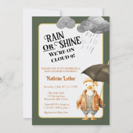 Cloud Nine Niedlich Woodland Duck Baby Duck Einladung