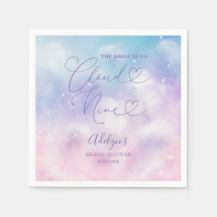 Cloud Nine Pink und Lila Sky Brautparty Serviette