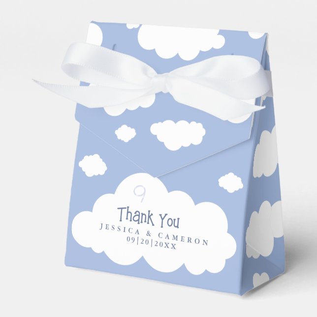 Cloud Nine Wedding Vielen Dank Niedlich Guest Fevo Geschenkschachtel (Vorderseite)