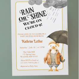 Cloud Nine Woodland Animal Baby Dusche Einladung