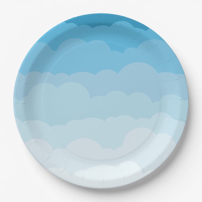 Cloud-Party Pappteller (Vorderseite)