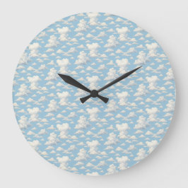 Cloud Pattern  Große Wanduhr