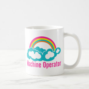 Cloud-Regenbogenmaschinenbetreiber Kaffeetasse