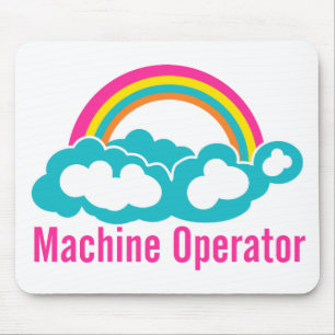 Cloud-Regenbogenmaschinenbetreiber Mousepad