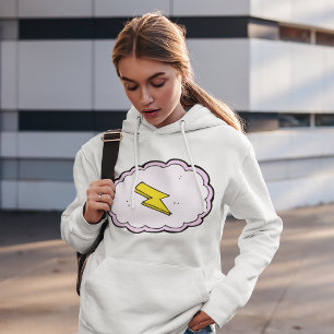 Cloud rose Jaune Sweat - shirt à capuche de boulon