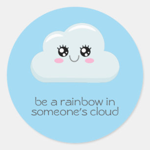 Cloud Runder Aufkleber