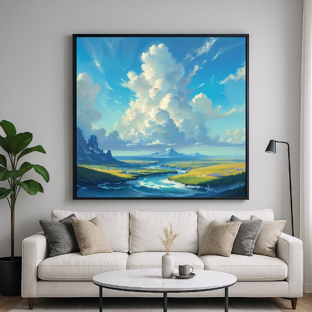 Cloud-Säule - Malerischer Naturell-Illustrationsst Poster (Von Creator hochgeladen)