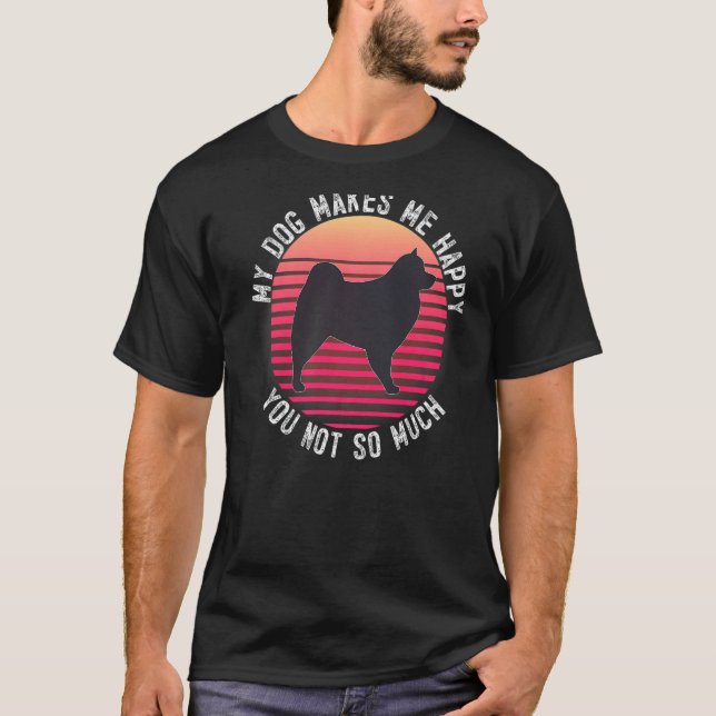 Cloud Spitz German Spitz Retro 2 T-Shirt (Vorderseite)