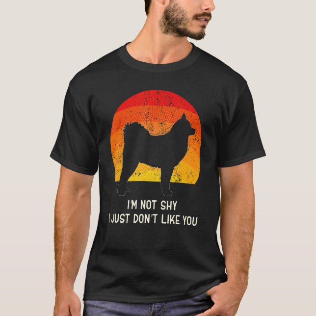 Cloud Spitz German Spitz Retro 3 T-Shirt (Vorderseite)