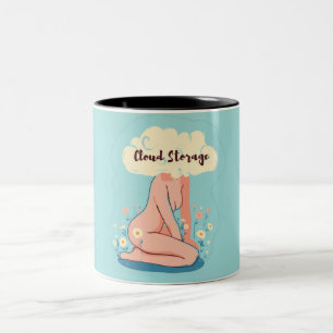 Cloud Storage - Funny Coders Gift Zweifarbige Tasse