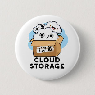 Cloud Storage Funny Weather Technology Puff Button