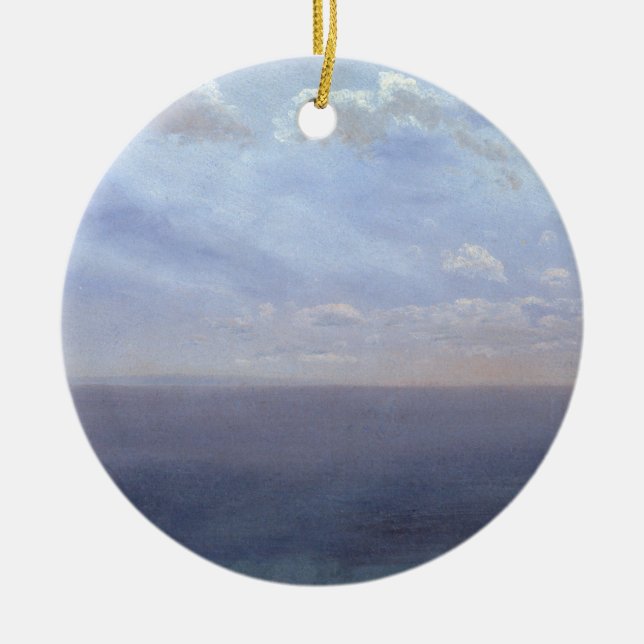 Cloud Study with Sea and Sky - Albert Bierstadt Keramik Ornament (Vorne)
