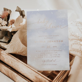 Cloud Themed Baby Dusche Folieneinladung